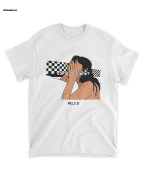 Rels B Merch: Camiseta Ilustración 'Cómo Dormiste?' - Estilo Urbano Único
